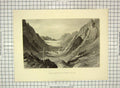 Original Old Antique Print Wady Sho'Eib-Jethro Valley Landscape Cousen Fenn