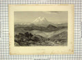 Old Antique Print View Mount Hermon Mountains Bradshaw Harper Engraving