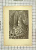 Original Old Antique Print C1880 Cleopatra'S Needle Anthony'S Pillar Virginia