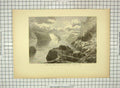 Old Antique Print C1880 Point Trinity Rock Cape Eternity Saguenay River 19th