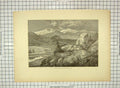 Original Old Antique Print C1880 Long'S Peak Este'S Park Mountains America 19th