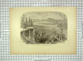 Old Antique Print C1880 Stand Rock Wisconsin River Dalles Jaws America 19th