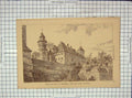 Original Old Antique Print Architecture 1877 Castle Nuremberg Haig Sprague 19th