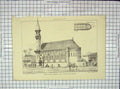 Original Old Antique Print Architecture 1881 Christ Church Zanzibar Hayward