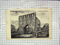 Old Antique Print Architecture 1875 Gateway Town Hall Brandenburg Germany 19th