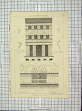 Original Old Antique Print Architecture 1874 Maison St. Gilles France Akerman
