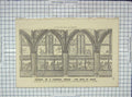 Original Old Antique Print Architecture 1874 Church Frances Assissi Bays Nave