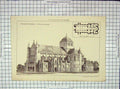 Original Old Antique Print Architecture 1890 Pretoria Cathedral White Akerman