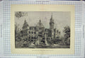 Original Old Antique Print Architecture 1881 Schloss Schkopau Merseburg Saxony