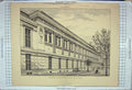 Original Old Antique Print Architecture 1888 Faculte Medicine Paris Paul Ginain