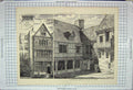 Original Old Antique Print Architecture 1878 Courtyard Abbeville Rouen Rew 19th