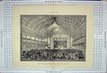 Original Old Antique Print Architecture 1882 Crystal Palace Leipzig Planer 19th