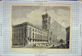 Original Old Antique Print Architecture 1881 Berlin Town Hall Wasemann 19th