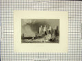 Original Old Antique Print View Conway Quay Bridge Armytage Bartlett Engraving