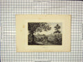 Original Old Antique Print View Woolwich Horse Cart Engraving Walker