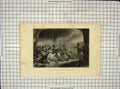 Old Antique Print Scene Last Effort Fall Tippoo Sultan Engraving Walker