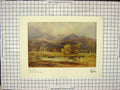 Original Old Antique Print Colour Glen Finlass Mountains Copley Fielding