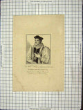 Original Old Antique Print C1880 Portrait William Harper Lord Mayor London 19th