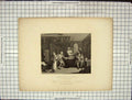 Old Antique Print C1880 Mottram Engraving View Marriage A La Mode Quack 19th