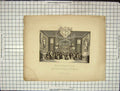 Original Old Antique Print C1880 Masquerade Ticket Hogarth Engraving Victorian