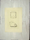 Old Antique Print C1880 Plan Penrith Castle Cumberland Carlisle Engraving 19th