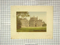 Original Old Antique Print C1880 Colour Corsham Court Architecture Victorian