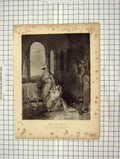 Original Old Antique Print C1880 Selim Tuleika Romance Ryall Andrews Engraving