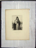 Old Antique Print C1880 Portrait Woman Loved But Not Lost Cochran Jenkins 19th