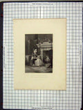 Old Antique Print C1880 Portrait Mother Dr. Goodridge Presbury Engraving 19th