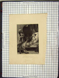 Original Old Antique Print C1880 Engraving Pirate Daughter Robinson Victorian