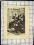 Original Old Antique Print C1880 Portrait Photograph Duke Cambridge Turner 19th