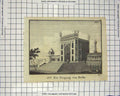 Original Old Antique Print C1800 Ein Eingang Von Delhi Architecture Building