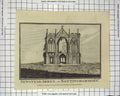 Original Old Antique Print C1800 Newstead Abbey Nottinghamshire Architecture
