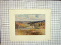 Original Old Vintage Print C1930 View Beacon Hill Hindhead Trees Landscape 20th