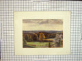 Original Old Vintage Print C1930 Landscape View Coneyhurst Ewehurst Colour 20th