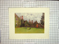 Original Old Antique Print 1911 View Baynards South Terrace Cranleigh Colour