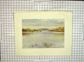 Original Old Vintage Print C1930 Landscape View Vachery Pond Hills Colour 20th