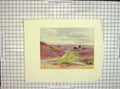 Original Old Antique Print 1912 Damaged View Moorland Frensham Landscape 20th