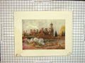 Original Old Vintage Print C1930 Damaged View Baynards Garden Mansion House
