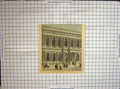 Original Old Antique Print Hand Coloured Carlton Club Architecture