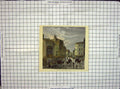 Original Old Antique Print Hand Coloured 1860 Kensington High Street Scene 19th