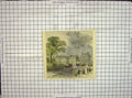 Original Old Antique Print Hand Coloured 1820 Cavendish Square Buildings 19th