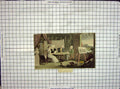 Original Old Antique Print Hand Coloured 1821 Artists Room Painting Statue 19th