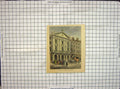 Original Old Antique Print Hand Coloured Drury Lane Theatre Building