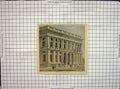Original Old Antique Print Hand Coloured Building Army Navy Club Building