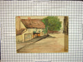 Original Old Antique Print Hand Coloured Burlington Arms Chiswick Street