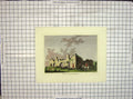 Original Old Antique Print 1784 Hand Coloured Hooper Kings House Clypston 18th