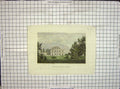 Original Old Antique Print Hand Coloured 1793 Wycliffe Hall Yorkshire Walker