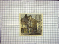 Original Old Antique Print Hand Coloured 1827 Caxton House Westminster 19th