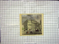 Original Old Antique Print Hand Coloured Exterior Gsmith'S Hall Building 19th